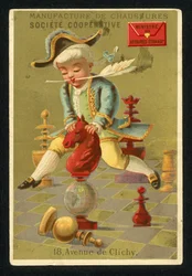 ソシエテ協同組合の靴工場の広告、パリ、18 Avenue de Clichy